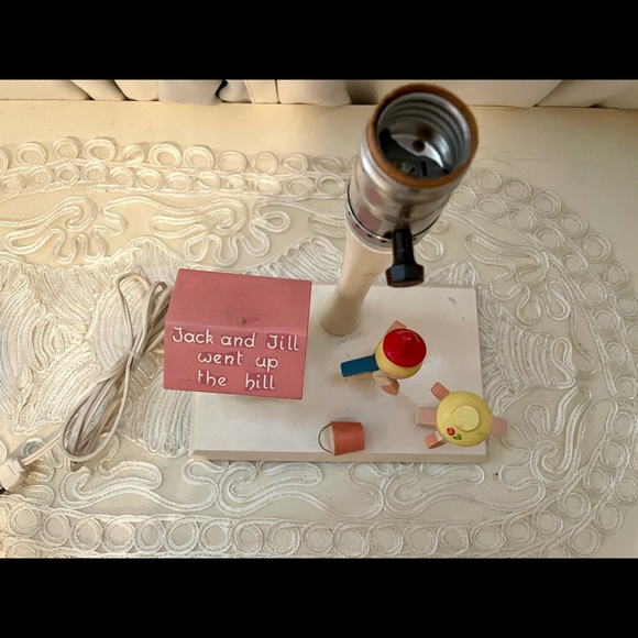 Vintage 70’s Nursery table lamp // Children’s table lamp - Picture 4 of 6